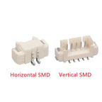 10 Sets JST 1.25mm Connector Kit, SMD Pin Headers & Housings with Terminals (2-10 Pins, Vertical/Horizontal)