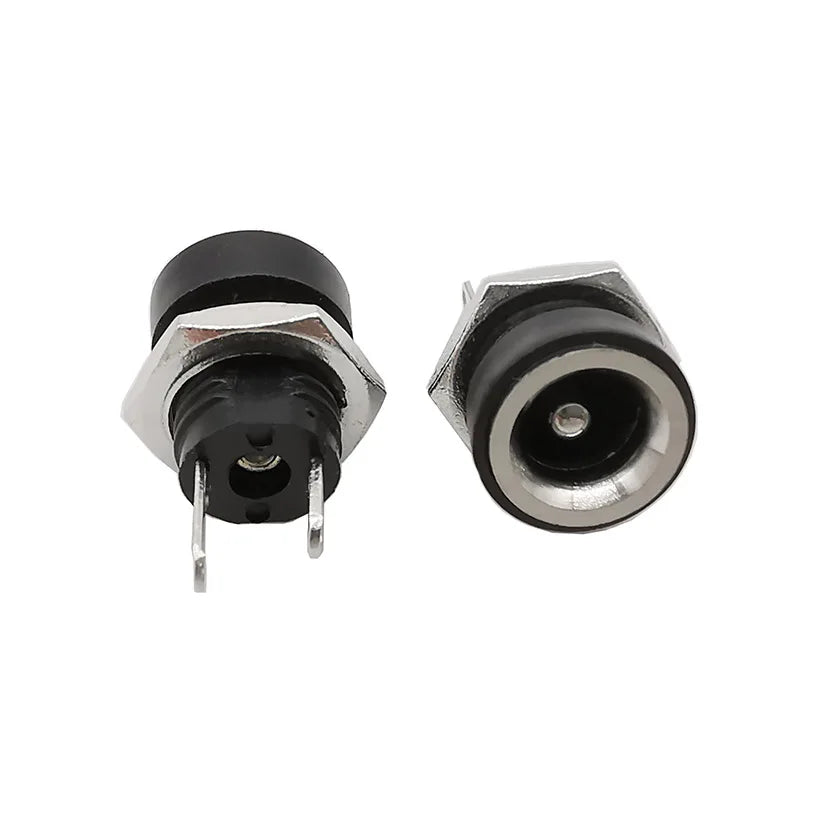 2/5/10Pcs DC022B 5.5 x 2.1mm DC Power Jack Socket Connector 2 Pin Female Panel Mount Adapter 5.5*2.1 mm DC Connector