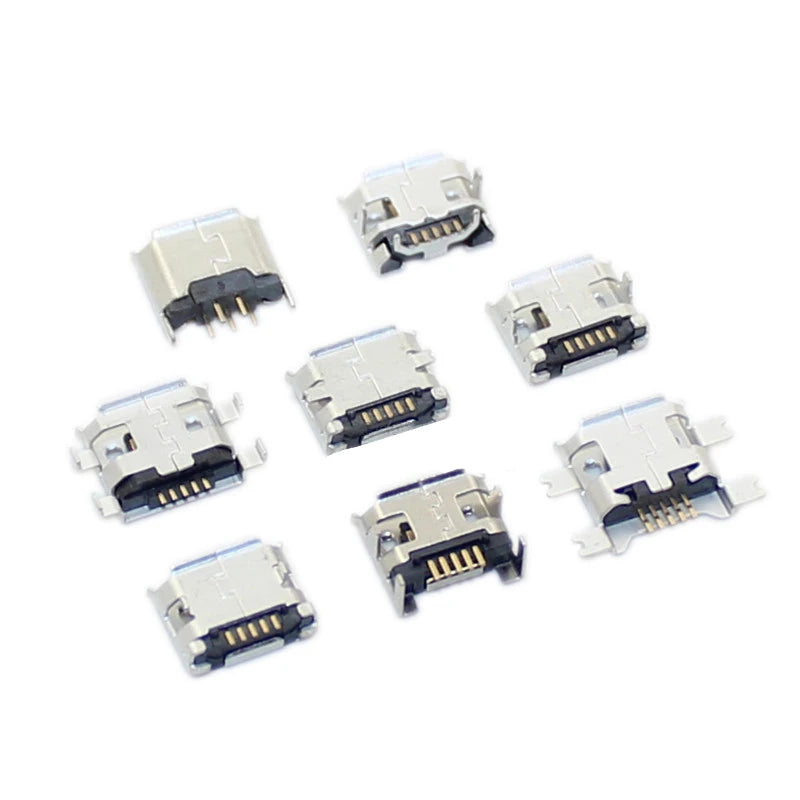 10/50PCS Micro USB 5 Pin Jack Charging Port Plug Dock Charger DIP SMD For Phone Mp3 Mp4 Port Socket Power Connector