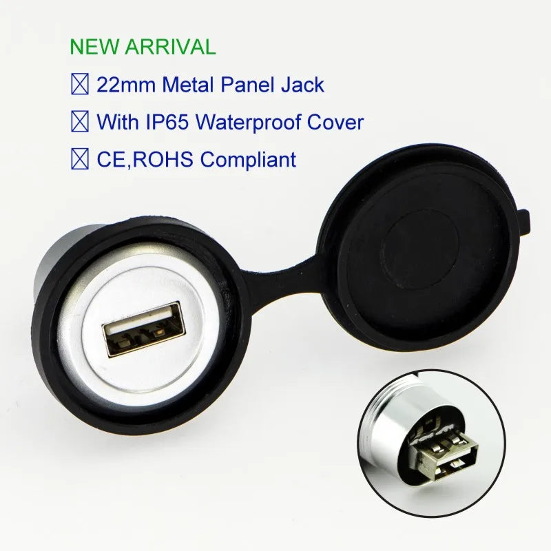 22mm USB Connector Socket Economy Cheaper Plastic Type USB2.0 Socket Female A to Female A