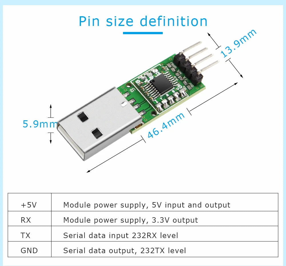 WitMotion USB-UART 6-In-1 Converter, Multifunctional USB-TTL/RS485/232, TTL-RS232/485,232-485)Serial Adapter, CH340/ CP2102 Chip