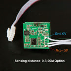 0.3-20M 24GHz microwave radar sensing module 5v no delay small angle vehicle moving object human sensing head Distance Sensor