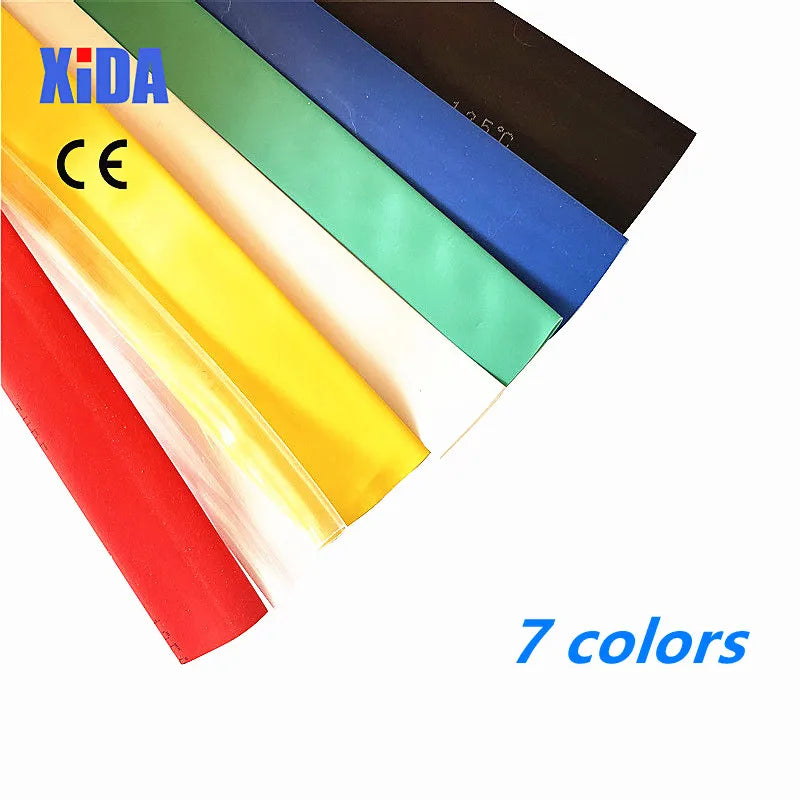 10 Meters/Lot 5mm 6mm 8mm 10mm Red Blue Green Yellow White Clear Black Heat Shrink Tube Heatshrink Tubing Sleeving Wrap Kits DIY