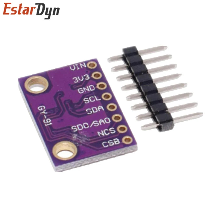MPU-9250 MPU9250 BMP280 SPI IIC/I2C 10DOF Acceleration Gyroscope Compass 9-Axis Sensor Board Module GY-91 For 3-5V