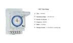 CNC SUL181d Time Relay Track Installation Mechanical Timer 220V 24-hour Industrial Time Control Switch