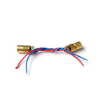 100pcs 650nm 6mm 3V 5v 5mW Laser Dot Diode Module Head With Red Dot High Quality