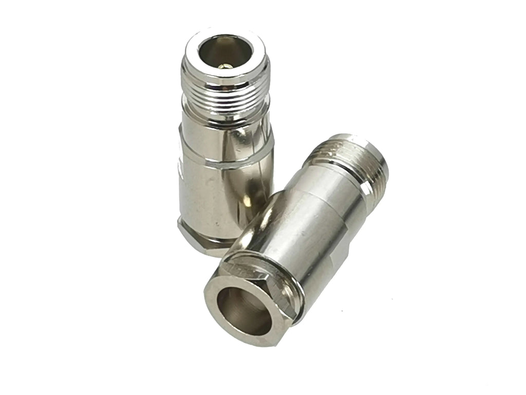 1Pcs Connector N Type Clamp For RG58 RG142 / RG8X LMR240 / RG5 RG6 / RG8 LMR400 RF Coaxial Male plug & Female jack
