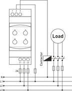 Samwha-Dsp GKT-05F 3*220VAC Non-Neutual Three-Phase Phase Failure, Phase Sequence, Under&Over Voltage Relay