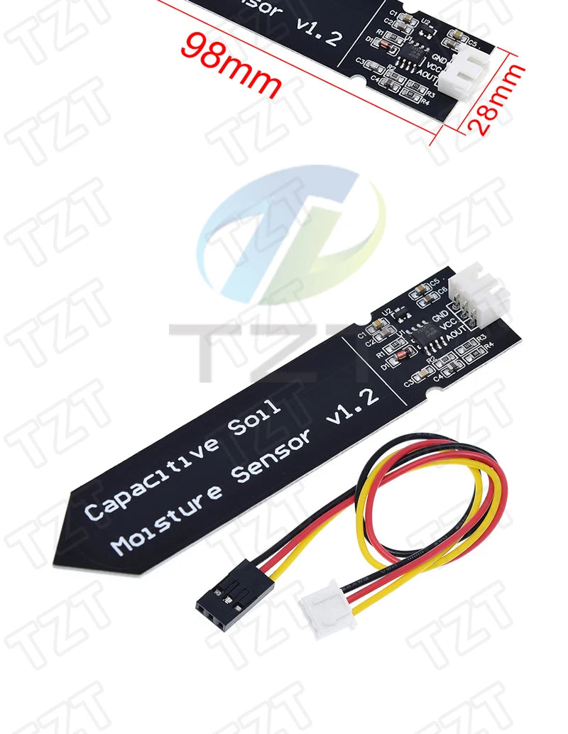 Capacitive Soil Moisture Sensors Module / Soil Humidity Digital Display Relay Control Module Automatic Watering TZT For Arduino