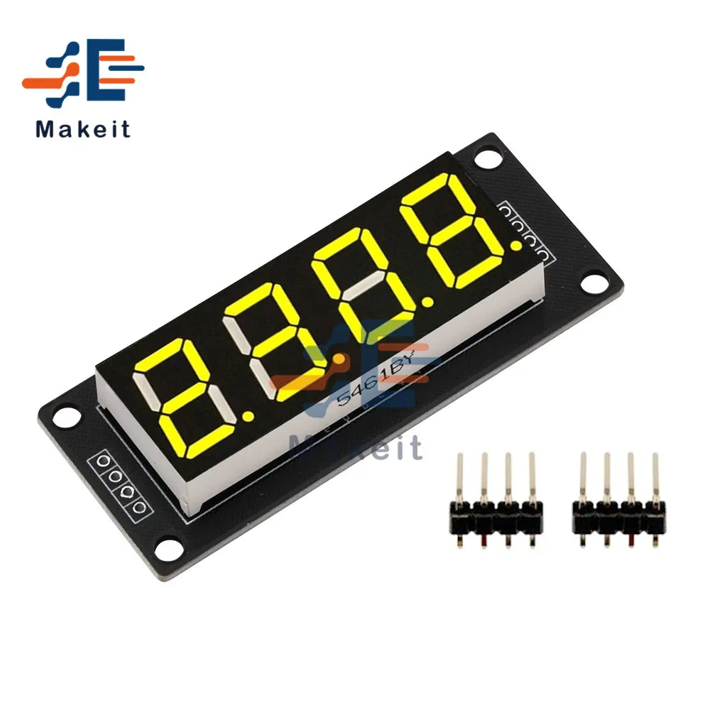 0.56 inch 0.56" TM1637 4-Digit 7 Segments Digital Tube Clock Module 4 Bits Double Dots LED Display Screen Board for Arduino
