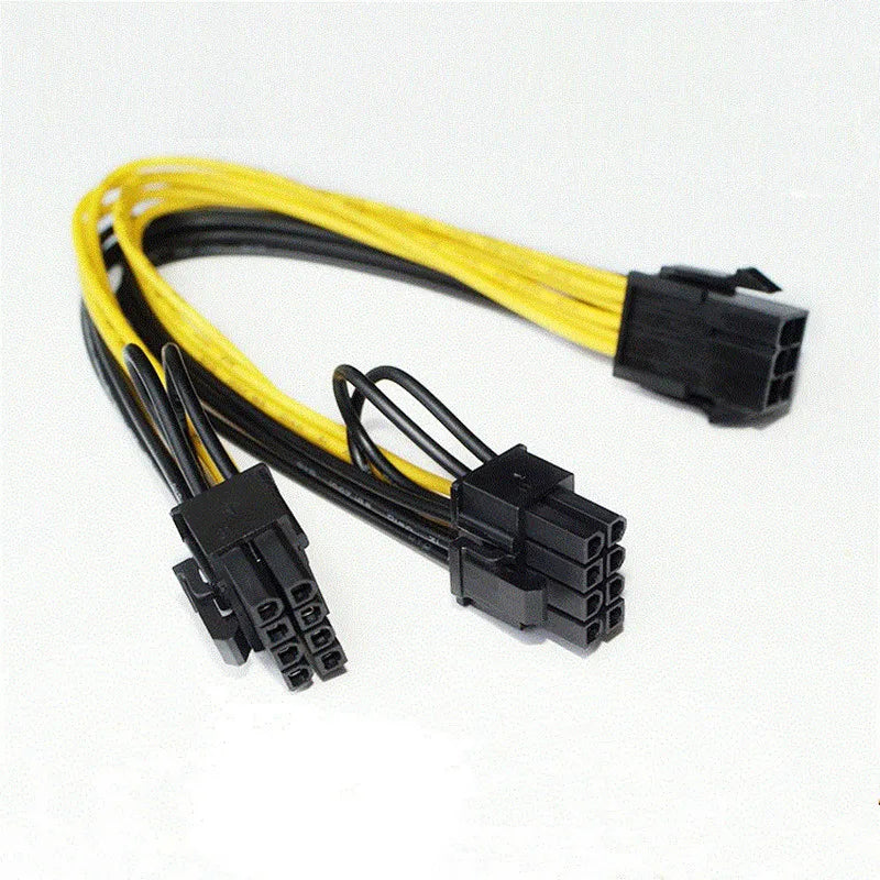 Adapter PCI-E 6 Pin To Dual 6+2 Pin 8 Pin Power Splitter Graphics Card for Mining Farm Video Card Gpu for Riser Extension Cable