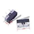 10 PCS Small Limit Microswitch Car Switch with Scroll Wheel Microswitch Curved Foot Arc Handle Microswitch Mouse Switch