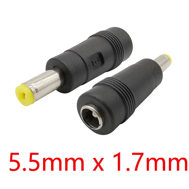 5Pcs DC Connectors 5.5x2.1mm Female to 5.5x2.5 5.5x1.7 6.0x4.4 6.3x3.0 4.8x1.7 4.0x1.7 3.5x1.35mm Male Laptop Power Plug Adapter