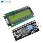 IIC/I2C/TWI/SPI Serial interface Board Module+LCD1602 1602 module Yellow screen 16x2 Character LCD Display Module 5V for arduino