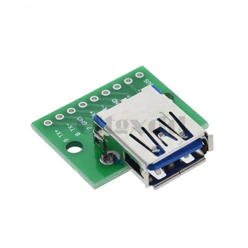 1PCS Male USB Type-C Micro Mini USB 2.0 3.0 Female USB B Connector Interface to 2.54mm DIP PCB Converter Adapter Breakout Board