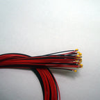 100pcs Dc 3v 12v 0402 0603 1206 Smd Led Diode With Lead Pre Wire Red Wired Pre-soldered Aircraft Up To Car Train Model Light