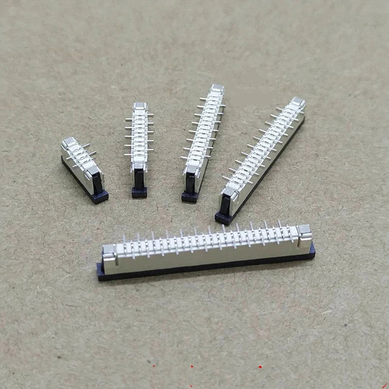 10pcs FFC FPC Socket 1.0mm 4/6/8/10/12/14/16/20/24/30 Pin Vertical Type Ribbon Flat Connector