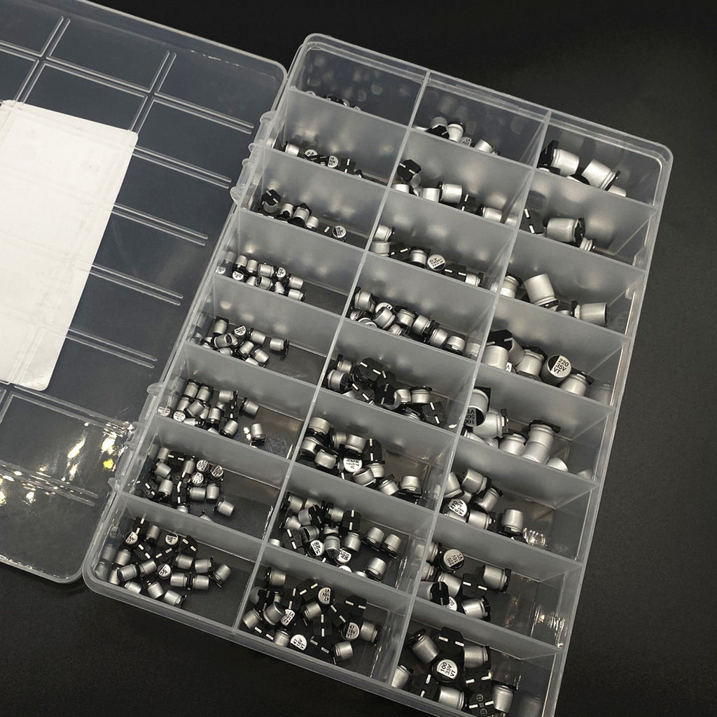 400pcs/lot 1uF-1000uF 24 Values Assorted Kit Electrolytic Capacitor SMD Aluminum Electrolytic Capacitor