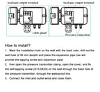 ELM110/112/116 Micro Differential Pressure Transmitter Air Pressure Transmitter Pressure Sensor 100-1000Pa