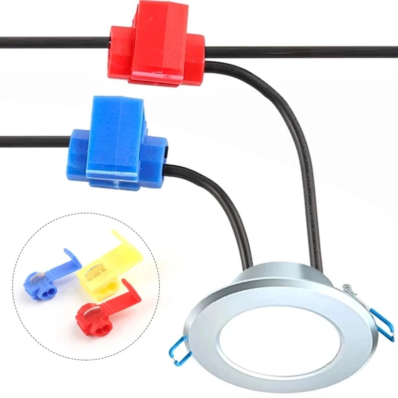 Scotch Lock Electric Wire Cable Connectors  AWG 22-18 Without Breaking Cable Insulated Crimp Splice Electrical Terminals