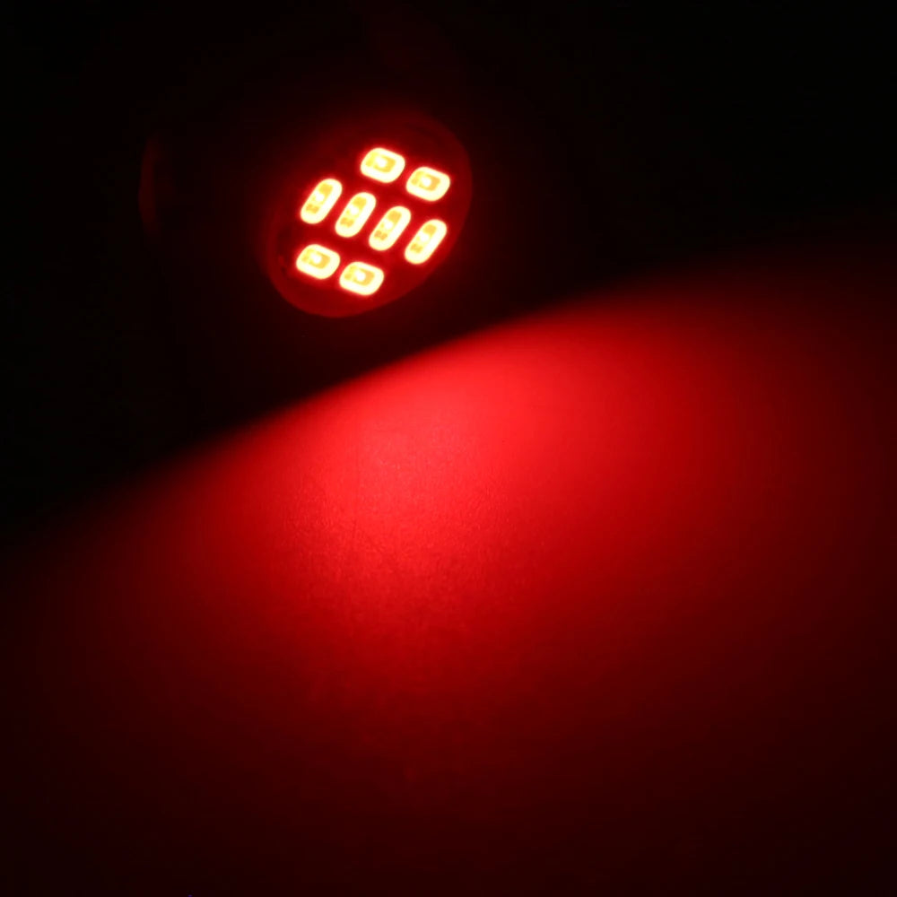 10Pcs AC/DC 6V 6.3V Led Bulb Arcade Pinball Car Light T10 W5W 555 192 168 194 1206 8 SMD LED White Blue Red Green Amber Pink
