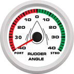 12V/24V STBD PORT Rudder Angle Meter 85mm Rudder Angle Indicator with 0-190 ohm Rudder Angle Sensor 7 Color Backlight Customized