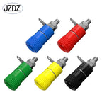 JZDZ 10pcs 4mm Banana Socket Binding Post Nut Banana Plug Jack Electrical Connector Terminal DIY Parts J.50001
