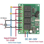 Wireless Remote Control DC 6V 12V 24V 30V 4CH RF Relay Receiver and 433MHZ Transmitter for Garage/Light/Motor/Home Appliance