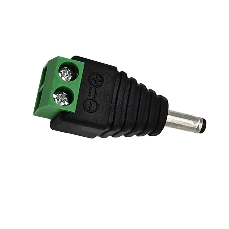1/2/5Pcs Male Female DC Power Plug Connector 3.5X1.35mm 1.35mm X 3.5mm Needn't Welding DC Plug Adapter 12V 24V For CCTV