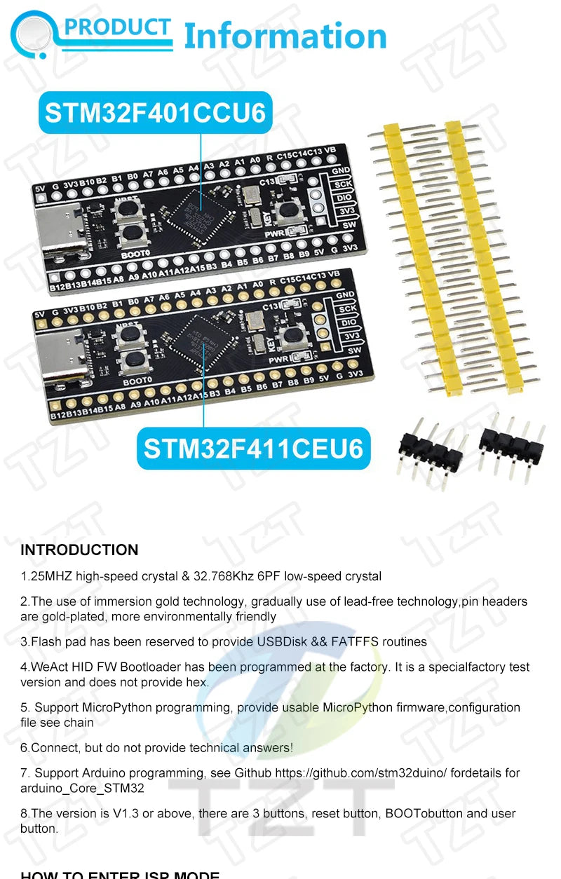 STM32F103C8T6 CH32F103C8T6 ARM STM32 Minimum System Development Board STM32F401 STM32F411 + ST-LINK V2 Download Programmer