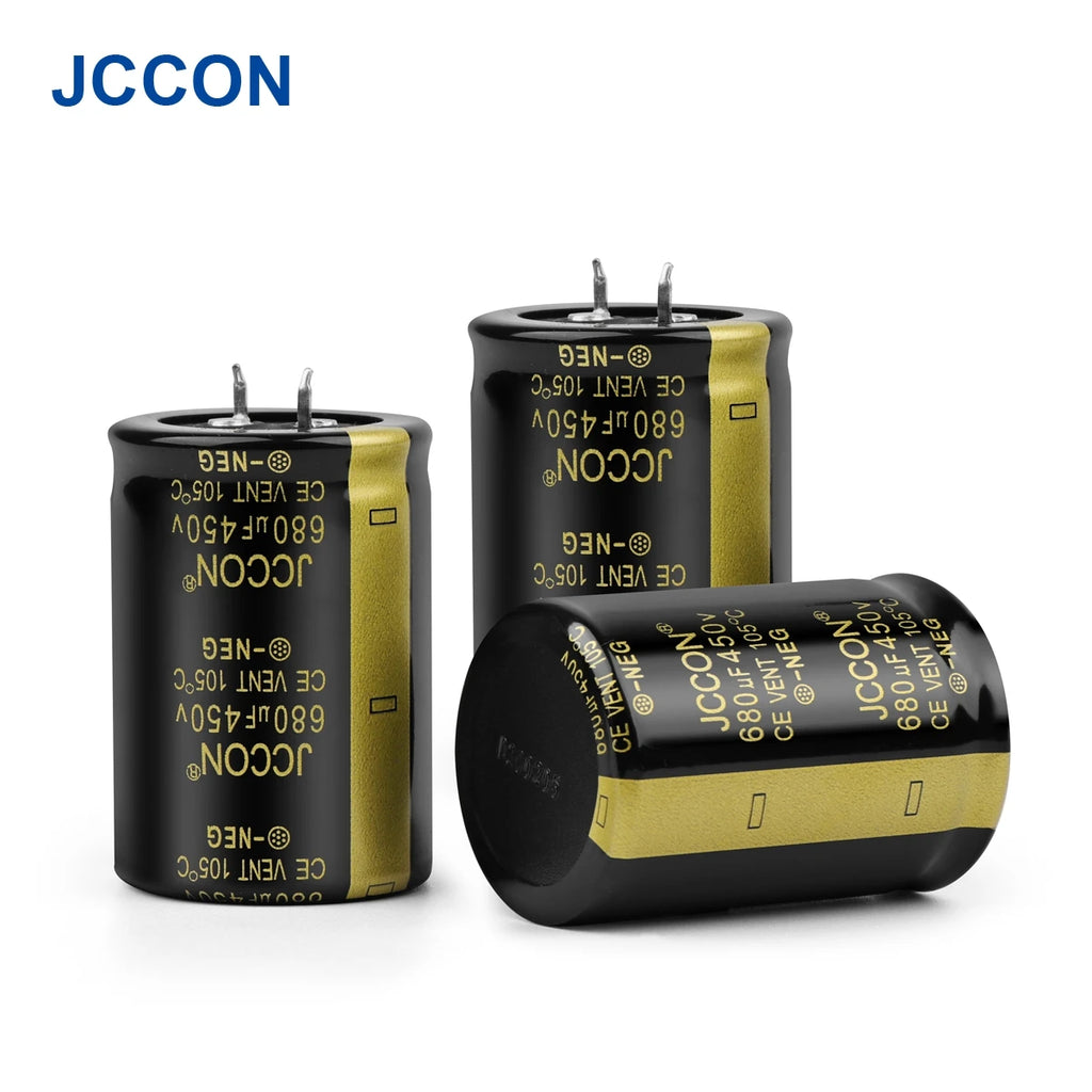 2Pcs JCCON Audio Electrolytic Capacitor 25V 35V 63V 100V 200V 250V 400V 450V 6800UF 10000UF 22000UF For Hifi Amplifier Low ESR