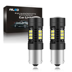 AILEO Car Lights Signal Lamp Bulb BA15S 1156 P21W LED PY21W BAU15S 3030 SMD chip Brake Lights Turn Signal  Daytime running light