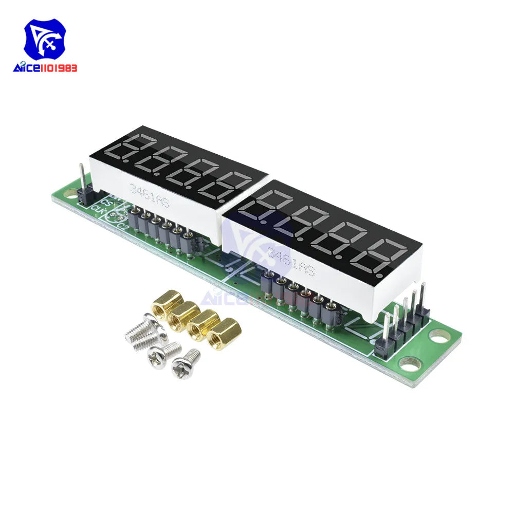 diymore MAX7219 8 Digit LED Tube Display Control Module for Arduino 3.3V 5V Microcontroller Serial Driver 7-segment