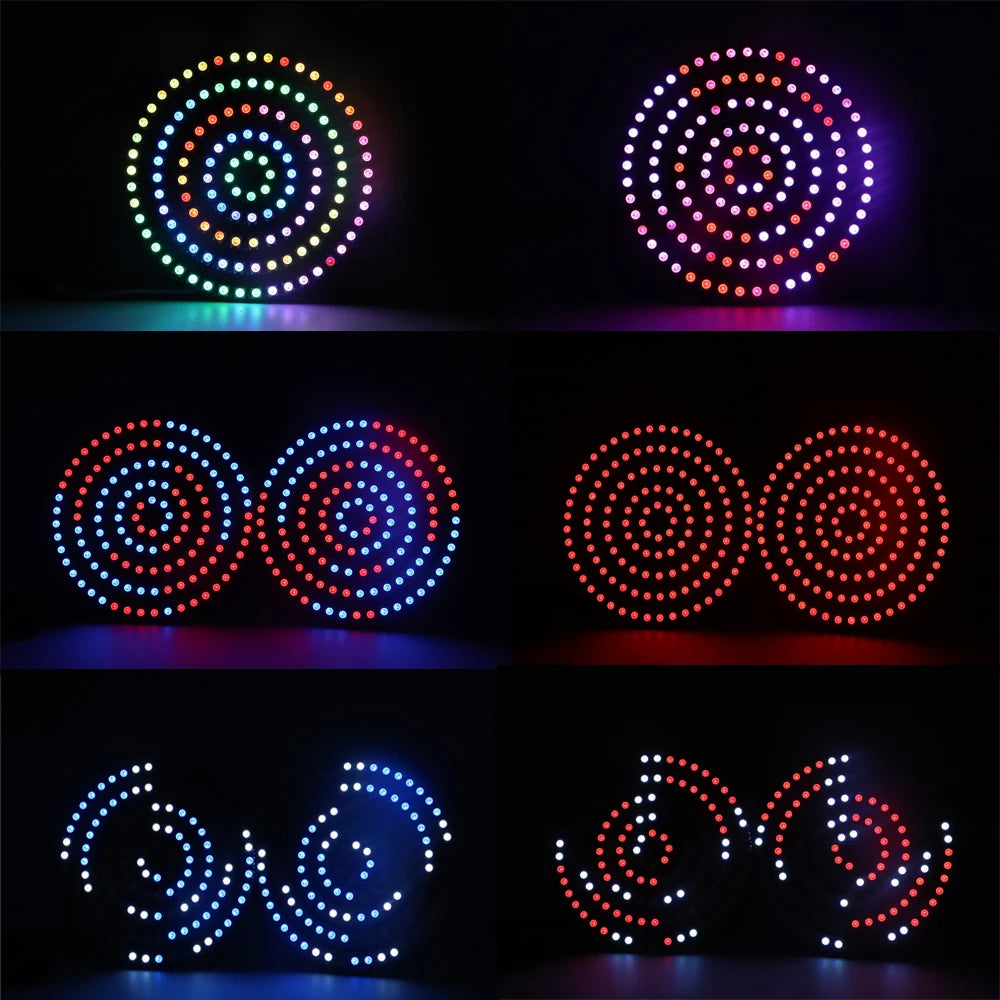 WS2812b Led Ring Addressable 8/16/24/35/45Leds 5050 RGB Led Diode Ring Color IC Built-in LED