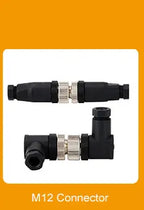 Cloweit M12 3 4 5 8 Pins PVC LED IP67 Sensor Cable Connector Type A Socket Plug 2m Waterproof  Male&Female Straight Angle