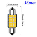 4PCS Festoon 31mm 36mm 39mm 41mm C5W C10W Super Bright 3030 LED Bulb Car Dome Light Canbus Auto Interior Reading Lamp Warm White