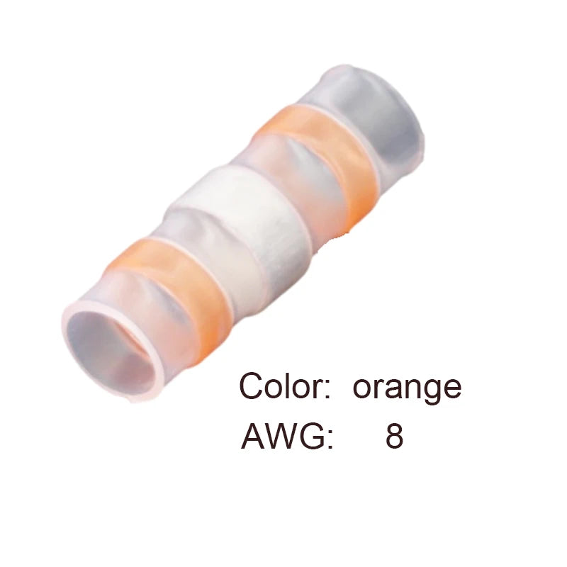 Heat Shrinkable Wire Connectors  SST21 Waterproof Sleeve AWG22-18 Butt Electrical Splice Tinned Solder Seal Terminal