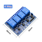 5V 12V 24V Relay Module With Optocoupler Relay Output 1 2 4 6 8 16Way Relay Module For Arduino PLC Automation Equipment Control