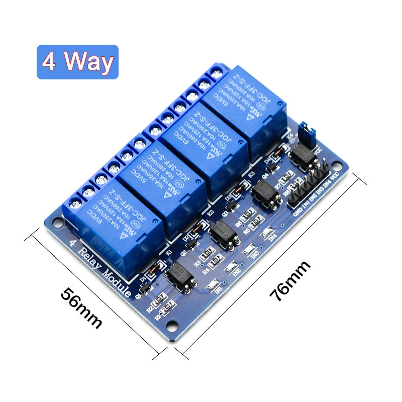 5V 12V 24V Relay Module With Optocoupler Relay Output 1 2 4 6 8 16Way Relay Module For Arduino PLC Automation Equipment Control