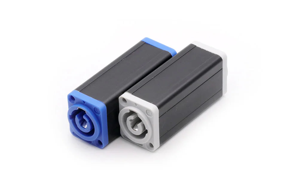 1pc New Arrival LED PowerCon AC Coupler Adapter Extender connector High quality Speakon Panel mount straight adapter