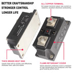 Industrial Relay Switch Module 400A 500A DC/AC AC/AC 480V SSR Dielectric Strength 4000V Single Phase Solid State Relay