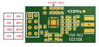 1/5/10PCS CC1101 433M 10mW Wireless Sender Transceiver Receiver Module NRF905/SX1212/SI4432 data transmission/transceiver