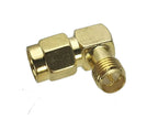 1pcs Connector Adapter SMA RP-SMA to SMA RPSMA Male Plug & Female Jack Straight & Right angle RF Coaxial Converter New Brass