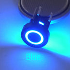 10PCS 6X6X7.2mm illuminated Momentary Tact Switch Button No Loacking 6Pin DIP LED 12V Mini Push Button Switch