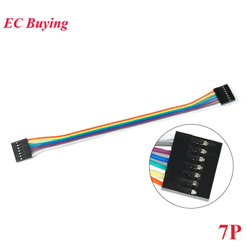 Dupont Line 20cm 2.54mm Female to Female 2P/3P/4P/5P/6P/7P/8P/9P/10P/12P/20P Color Breadboard Cable Jump Wire Jumper For Arduino