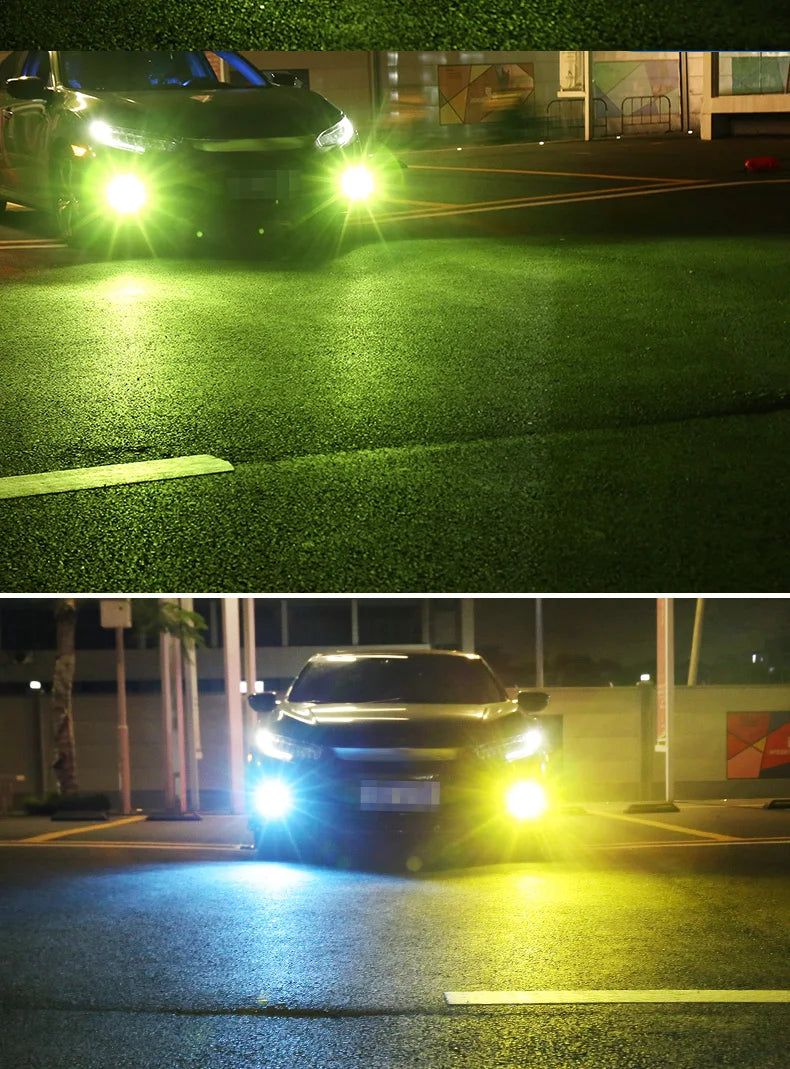 2PCS Strobe Car Fog Lamp H1 H3 H8 H11 LED 9005 HB3 9006 Hb4 H7 Auto Daytime Running Light Flash Driving Bulb White