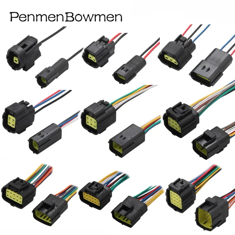 1 Set 1 2 3 4 6 8 10 12 16 Pin Car Truck Socket Oxygen Electrical Cable Connectors Waterproof Female Male Wire Harness Plug