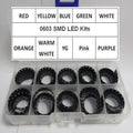 10Valuesx100pcs=1000pcs 0603 Ultra Bright Red/Green/Blue/White/Yellow /Warm White/Orange/Pink/Purple/Yellow Green Smd Led Diode