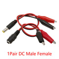 Alligator Cilps to USB/Banana Plug Test Cable Lead Jumper Wire  Male Female DC 5.5x2.1 Crocodile Clip Probe Power Supply Adapter