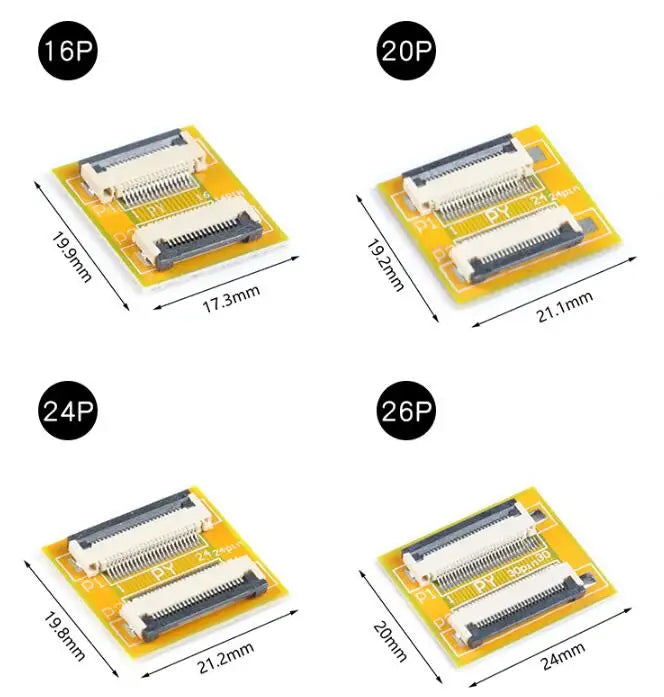 10PCS/1PC FPC FFC Flexible Flat Cable Extension Board 0.5mm 1mm Pitch 4Pin 5 6 7 8 9 10 12 14 15 16 20 30 40 50 60 PIN Connector